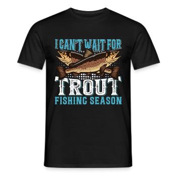 Funny Fishing Men Women - Männer T-Shirt - Schwarz - Vorne - AI Model Male 178 light (178cm)
