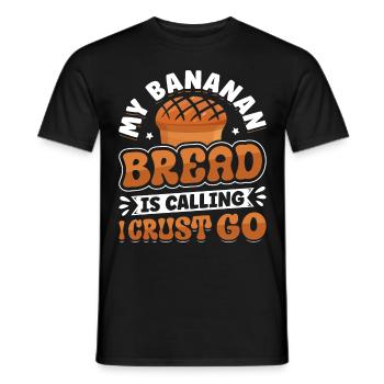 Drôle de vêtements de cuisson au pain aux bananes - T-shirt homme - noir - Devant - AI Model Male 178 light (178cm)