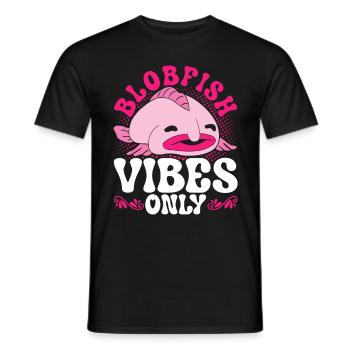 Blobfisch Blobfish Vibes uniquement - T-shirt homme - noir - Devant - AI Model Male 178 light (178cm)
