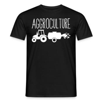 Agriculteur Agriculteurs Tracteur à lisier Agriculteur - T-shirt homme - noir - Devant - AI Model Male 178 light (178cm)