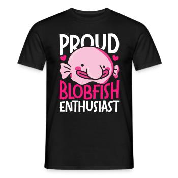 Blobfisch Fier Blobfish Enthausiast - T-shirt homme - noir - Devant - AI Model Male 178 light (178cm)