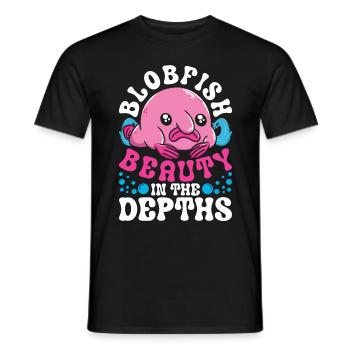 Blobfisch Blobfish Beauté dans les profondeurs - T-shirt homme - noir - Devant - AI Model Male 178 light (178cm)