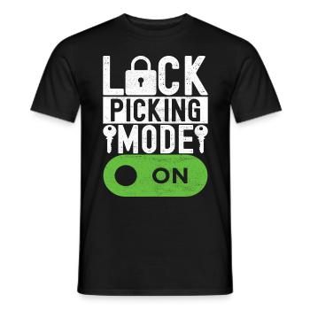 Schlüsseldienst Locksmith Dietrich - Männer T-Shirt - Schwarz - Vorne - AI Model Male 178 light (178cm)