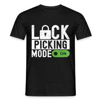 Schlüsseldienst Locksmith Dietrich - Männer T-Shirt - Schwarz - Vorne - AI Model Male 178 light (178cm)