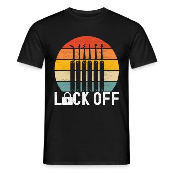 Schlüsseldienst Serrurier Dietrich - T-shirt homme - noir - Devant - AI Model Male 178 light (178cm)