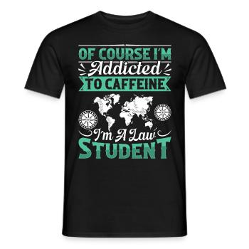 Doctorat Grand Diplôme - T-shirt homme - noir - Devant - AI Model Male 178 light (178cm)