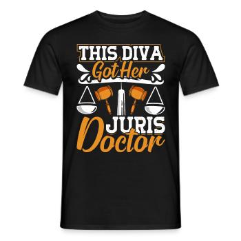 Doctorat Grand Diplôme - T-shirt homme - noir - Devant - AI Model Male 178 light (178cm)
