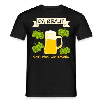 Bierbrauer Hopfen Malz Bier Brauerei - Männer T-Shirt - Schwarz - Vorne - AI Model Male 178 light (178cm)