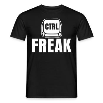 Computer Scientist Admin Programmer - Men's T-Shirt - black - Front - AI Model Male 178 light (178cm)