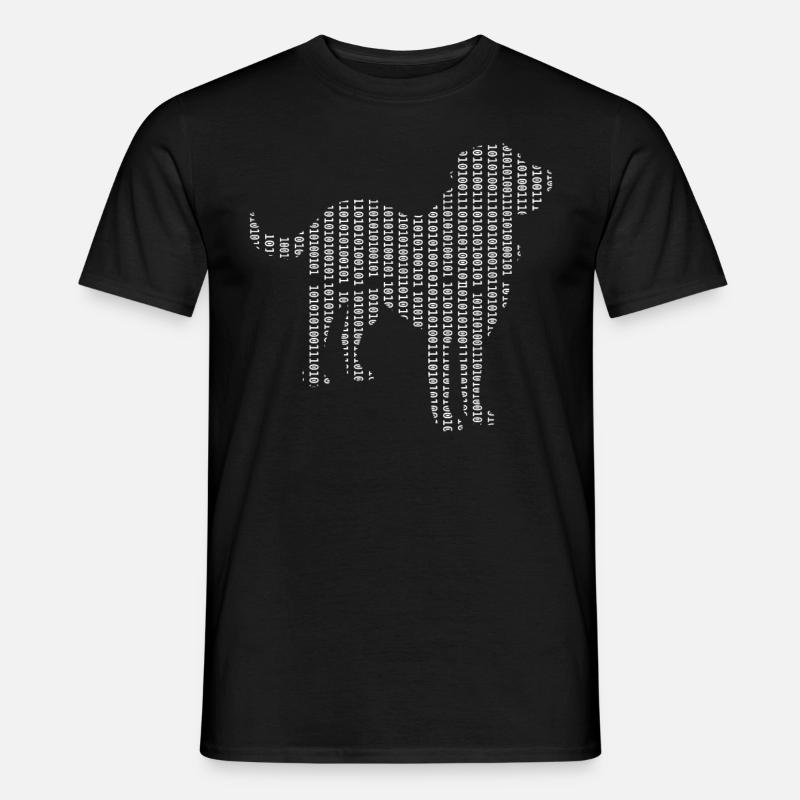 Computer Scientist Dog Admin Programmer - Men's T-Shirt - black