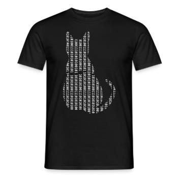 Computer Scientist Cat Admin Programmer - Men's T-Shirt - black - Front - AI Model Male 178 light (178cm)