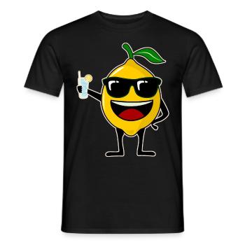 Lemon Party Lemon - Men's T-Shirt - black - Front - AI Model Male 178 light (178cm)
