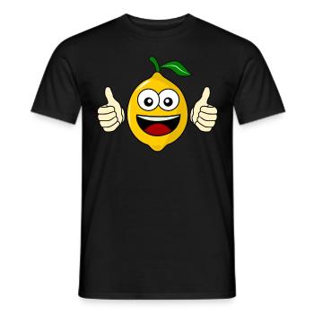 Lemon Motivation Lemon - Men's T-Shirt - black - Front - AI Model Male 178 light (178cm)