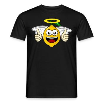 Lemon Angel Lemon - Men's T-Shirt - black - Front - AI Model Male 178 light (178cm)