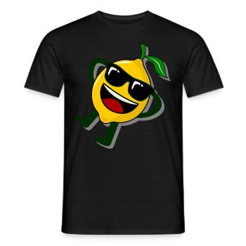Lemon relaxed lemons - Men's T-Shirt - black - Front - AI Model Male 178 light (178cm)