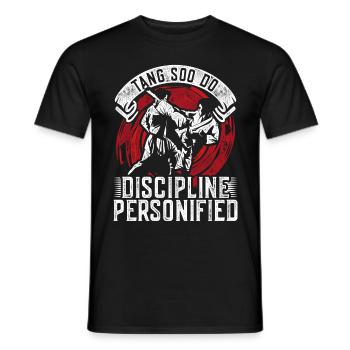 Tang Soo Do Discipline personnifiée - T-shirt homme - noir - Devant - AI Model Male 178 light (178cm)