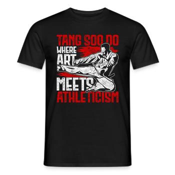 Tang Soo Do Là où l’art rencontre l’athlétisme - T-shirt homme - noir - Devant - AI Model Male 178 light (178cm)