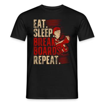 Tang Soo Do Arts Martiaux Shotokan - T-shirt homme - noir - Devant - AI Model Male 178 light (178cm)