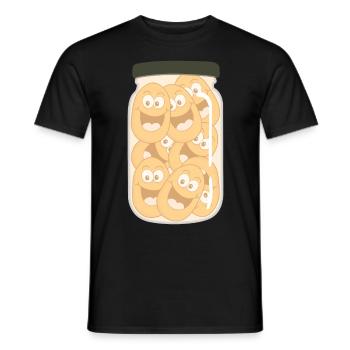 Potato in a jar Potatoes - Men's T-Shirt - black - Front - AI Model Male 178 light (178cm)