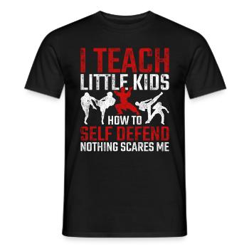 Tang Soo Do Trainer Arts Martiaux Shotokan - T-shirt homme - noir - Devant - AI Model Male 178 light (178cm)