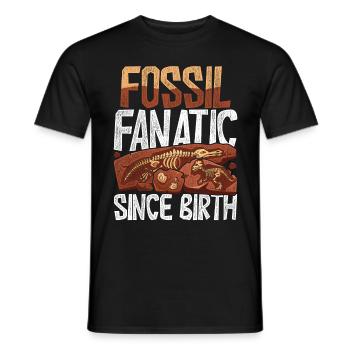 Paläontologe Fossil Fanatic Since Birth - Männer T-Shirt - Schwarz - Vorne - AI Model Male 178 light (178cm)