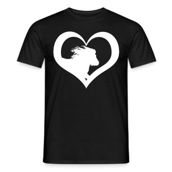 Shetland Pony Heart Pony Shetty - T-shirt homme - noir - Devant - AI Model Male 178 light (178cm)