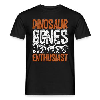 Paläontologie Dinosaur Bones Enthausiast - Männer T-Shirt - Schwarz - Vorne - AI Model Male 178 light (178cm)