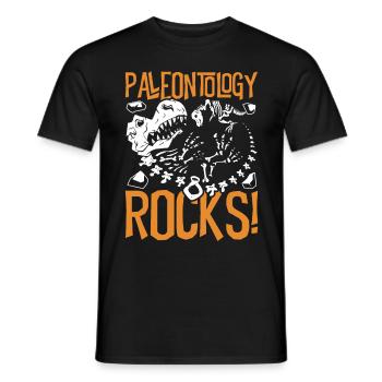 Paléontologie Rocks Paléontologie Paléontologue - T-shirt homme - noir - Devant - AI Model Male 178 light (178cm)
