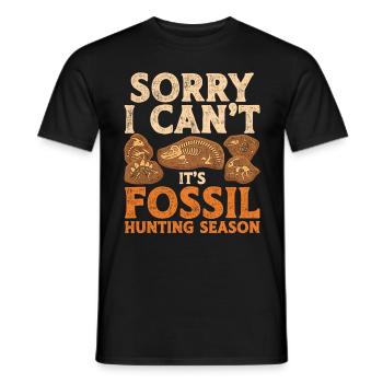 Paläontologe It's Fossil Hunting Season - Männer T-Shirt - Schwarz - Vorne - AI Model Male 178 light (178cm)