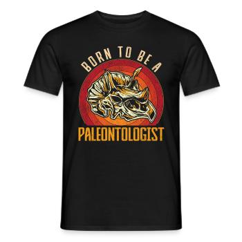 Paläontologe Born To Be A Paleontologist - Männer T-Shirt - Schwarz - Vorne - AI Model Male 178 light (178cm)