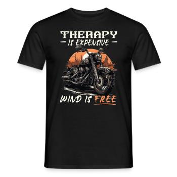 Motorcycle | Motorcyclists & Bikers Talk - Men's T-Shirt - black - Front - AI Model Male 178 light (178cm)