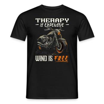 Motorrad | Motorradfahrer & Biker Spüche - Männer T-Shirt - Schwarz - Vorne - AI Model Male 178 light (178cm)