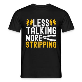Electrician Electronics Technician - Men's T-Shirt - black - Front - AI Model Male 178 light (178cm)