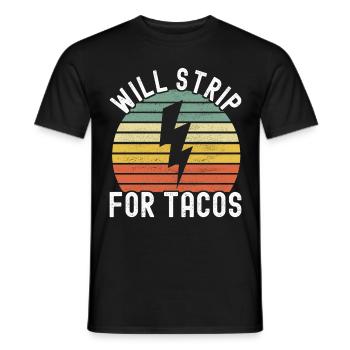 Electrician Electronics Technician - Men's T-Shirt - black - Front - AI Model Male 178 light (178cm)
