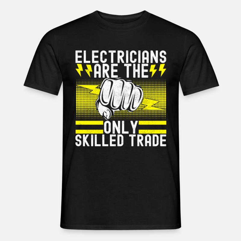 Elektriker Elektroniker - Männer T-Shirt - Schwarz