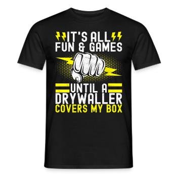 Electrician Electronics Technician - Men's T-Shirt - black - Front - AI Model Male 178 light (178cm)