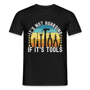 Electrician Electronics Technician - Men's T-Shirt - black - Front - AI Model Male 178 light (178cm)