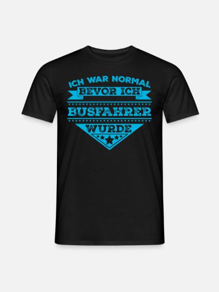 Linienbus Busfahrer Bus - Männer T-Shirt - Schwarz