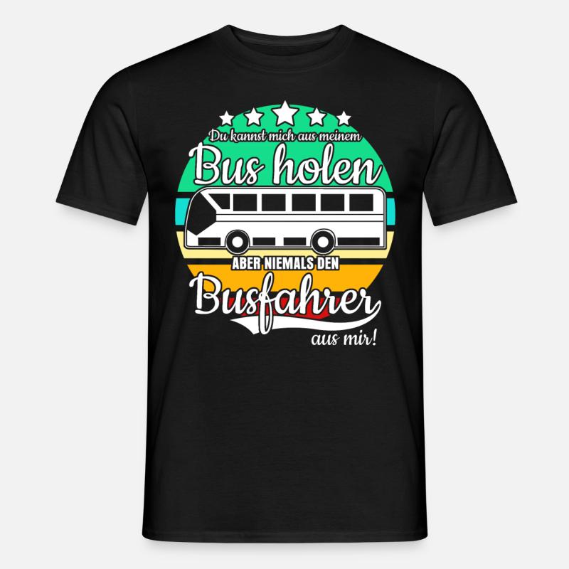 Linienbus Bus Busfahrer - Männer T-Shirt - Schwarz