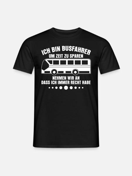 Busfahrer Linienbus Bus Busfahrerin - Männer T-Shirt - Schwarz