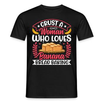 Drôle de vêtements de cuisson au pain aux bananes - T-shirt homme - noir - Devant - AI Model Male 178 light (178cm)