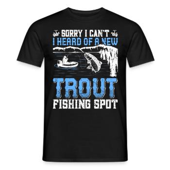 Funny Fishing Men Women - Männer T-Shirt - Schwarz - Vorne - AI Model Male 178 light (178cm)
