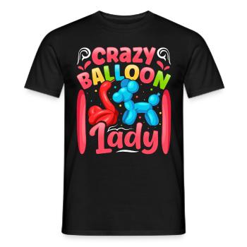 Conception de ballon de fête - T-shirt homme - noir - Devant - AI Model Male 178 light (178cm)