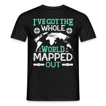 Cartographers - Men's T-Shirt - black - Front - AI Model Male 178 light (178cm)