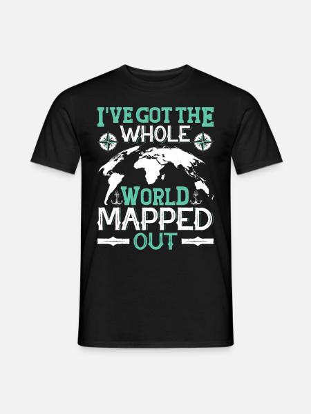 Cartographers - Men's T-Shirt - black