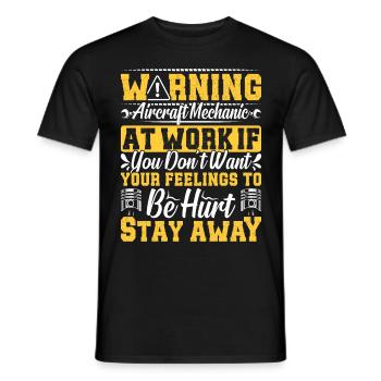 Love Avion aviation - T-shirt homme - noir - Devant - AI Model Male 178 light (178cm)