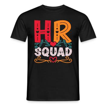 HR Manager Personalmanager HR Squad - Männer T-Shirt - Schwarz - Vorne - AI Model Male 178 light (178cm)