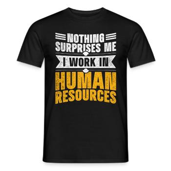 Responsable RH Responsable Ressources Humaines - T-shirt homme - noir - Devant - AI Model Male 178 light (178cm)
