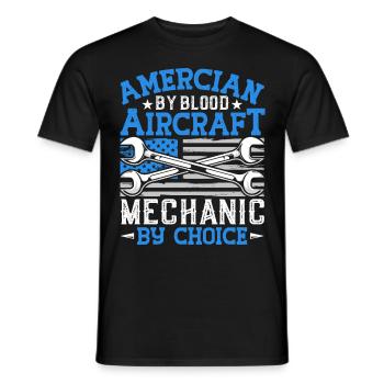 Love Avion aviation - T-shirt homme - noir - Devant - AI Model Male 178 light (178cm)