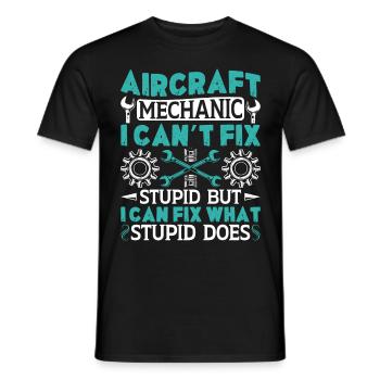 Love Avion aviation - T-shirt homme - noir - Devant - AI Model Male 178 light (178cm)